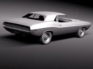 Dodge Challenger 1972 3D Model