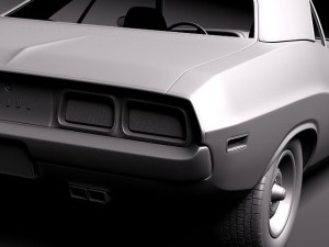Dodge Challenger 1972 Model 3D