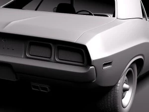 Dodge Challenger 1972 3D Model