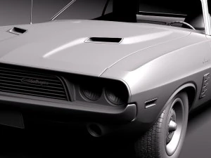 Dodge Challenger 1972 3D Model