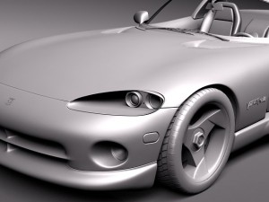 Dodge Viper RT-10 1992-2002 3D 모델