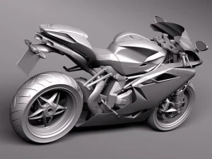 MV Agusta F4 2010 3D Model