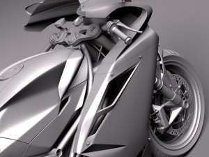 MV Agusta F4 2010 3D Model