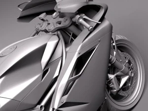 MV Agusta F4 2010 3D Model