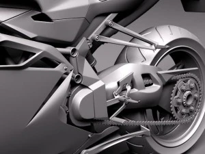 MV Agusta F4 2010 3D Model