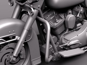 Harley Davidson Road King Classic Police 2011 Modello 3D
