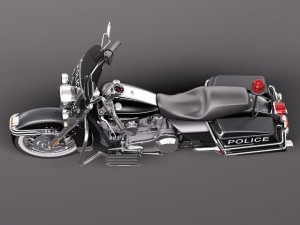 Harley Davidson Road King Classic Police 2011 Modello 3D