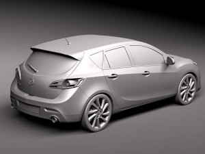 Mazda 3 5-door Hatchback 2012 3D Model