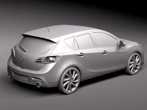 Mazda 3 5-door Hatchback 2012 3D Model