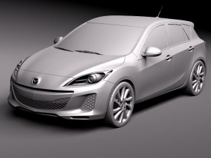 Mazda 3 5-door Hatchback 2012 3D Model