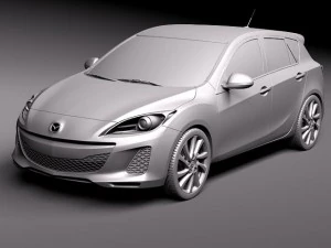 Mazda 3 5-door Hatchback 2012 3D Model