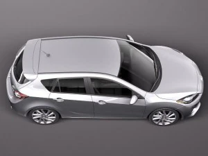 Mazda 3 5-door Hatchback 2012 3D Model