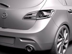 Mazda 3 5-door Hatchback 2012 3D Model