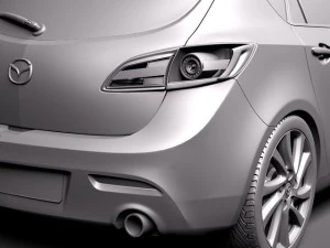 Mazda 3 5-door Hatchback 2012 3D Model