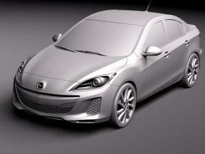 Mazda 3 Sedan 2012 Model 3D