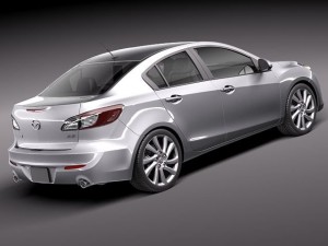 Mazda 3 Sedan 2012 Model 3D