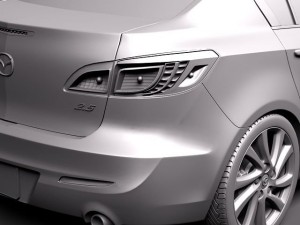 Mazda 3 Sedan 2012 Model 3D