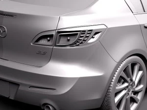 Mazda 3 Sedan 2012 3D Model