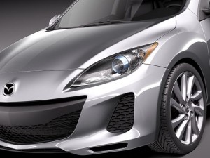 Mazda 3 Sedan 2012 Model 3D
