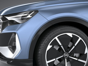 Audi Q4 E-tron S-line 2022 Model 3D
