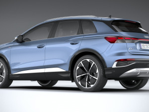 Audi Q4 E-tron S-line 2022 Model 3D