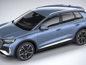Audi Q4 E-tron S-line 2022 Model 3D
