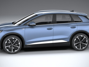 Audi Q4 E-tron S-line 2022 Model 3D