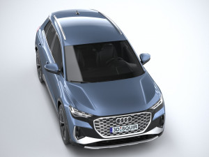 Audi Q4 E-tron S-line 2022 Model 3D