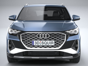 Audi Q4 E-tron S-line 2022 Model 3D