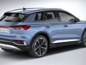 Audi Q4 E-tron S-line 2022 Model 3D