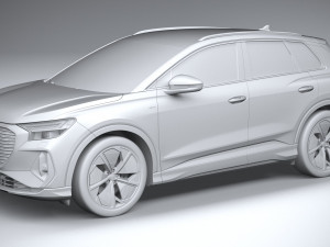 Audi Q4 E-tron S-line 2022 Model 3D