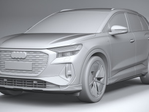 Audi Q4 E-tron S-line 2022 Model 3D