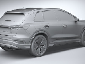 Audi Q4 E-tron S-line 2022 Model 3D