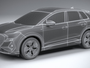 Audi Q4 E-tron S-line 2022 Model 3D