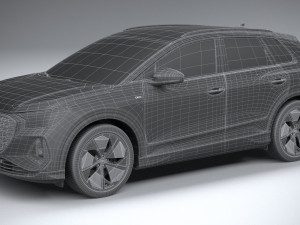 Audi Q4 E-tron S-line 2022 Model 3D