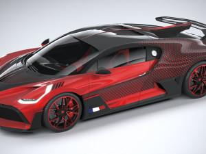 Bugatti Divo Lady Bug 2020 Model 3D