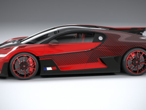 Bugatti Divo Lady Bug 2020 Model 3D
