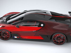 Bugatti Divo Lady Bug 2020 Model 3D