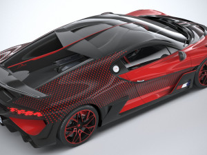 Bugatti Divo Lady Bug 2020 Model 3D