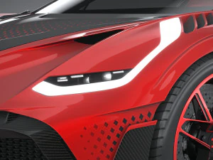 Bugatti Divo Lady Bug 2020 3D Model