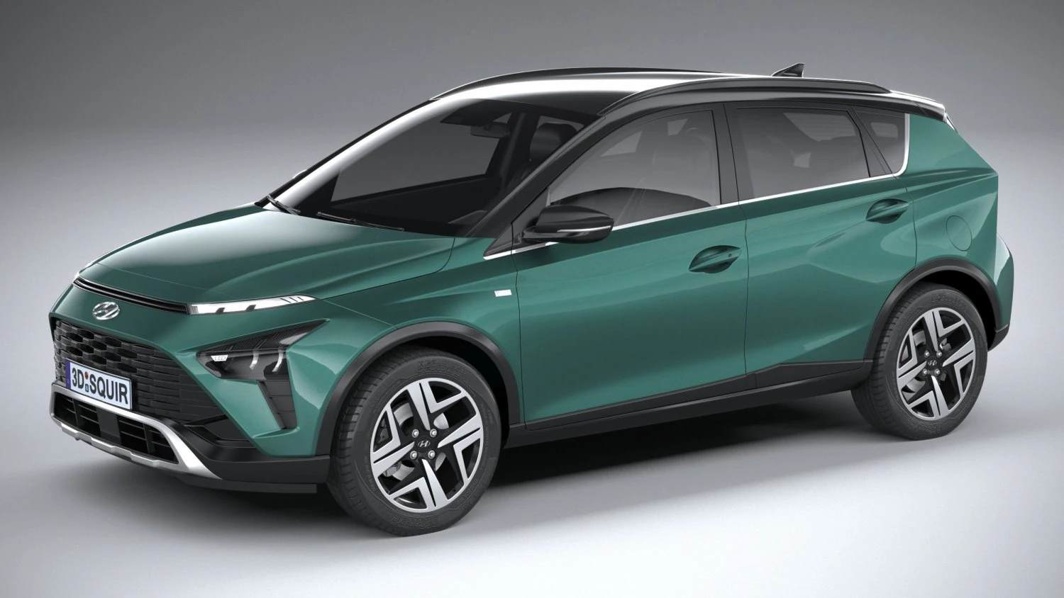 Hyundai Bayon 2022 3D Model .c4d .max .obj .3ds .fbx .stl .blend
