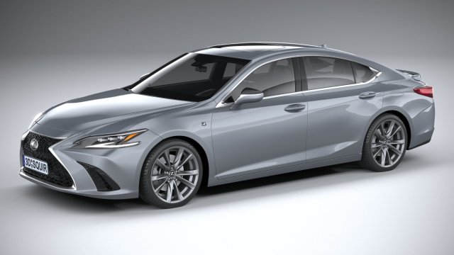 Lexus ES F-Sport 2022 Modelo 3D .c4d .max .obj .3ds .fbx .stl .blend