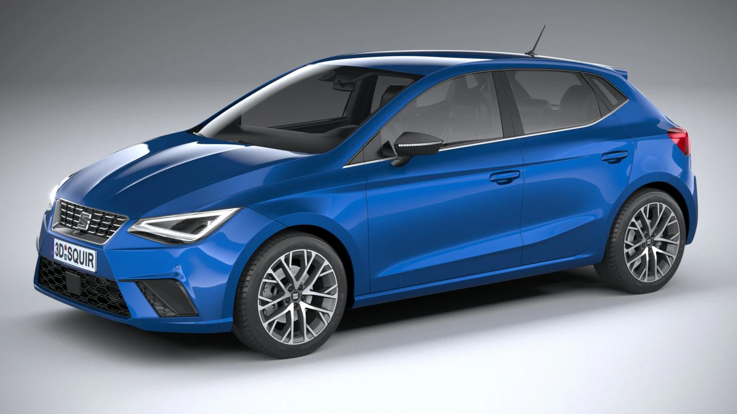 Seat Ibiza 2022 3D Model .c4d .max .obj .3ds .fbx .stl .blend 