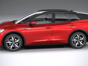Volkswagen ID4 GTX 2022 3D 모델