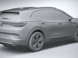 Volkswagen ID4 GTX 2022 3D 모델
