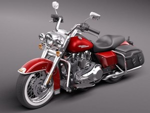 harley davidson road king classic 2011 3D Model