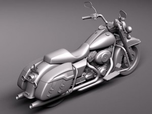 Harley Davidson Road King Classic 2011 3Dモデル