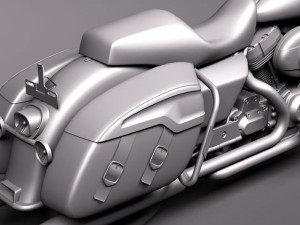 Harley Davidson Road King Classic 2011 3Dモデル