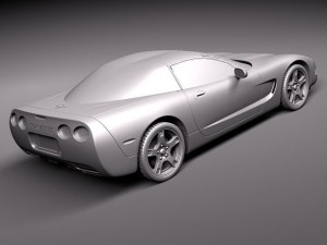 Chevrolet Corvette C5 targa 3D 模型
