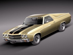 Chevrolet El Camino 1970 3D मॉडल